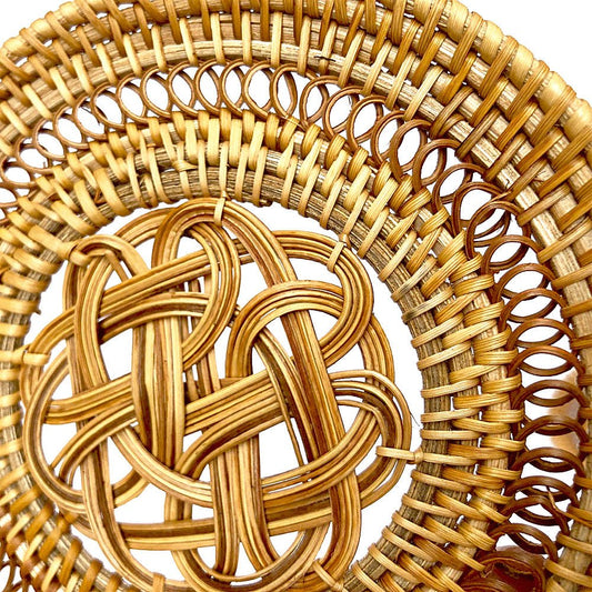 Premium Natural Rattan Coasters - Eco - Friendly Set - DeMann Co