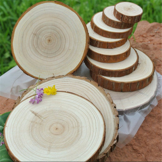 Natural Wood Slices - DIY Craft Decorative Rounds - DeMann Co