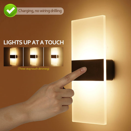 Motion Sensor Wall Lamp - USB Rechargeable LED Light - DeMann Co